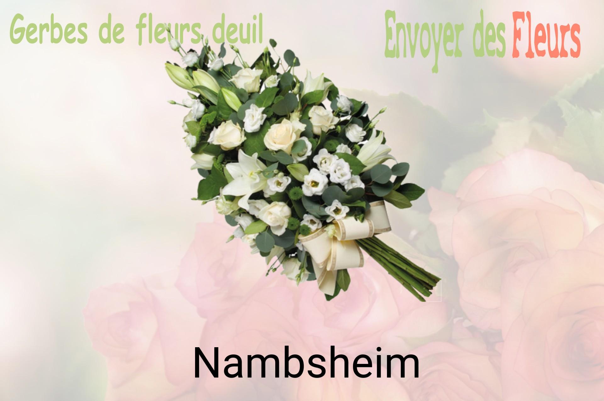 Gerbe de fleurs de deuil livrée à Nambsheim